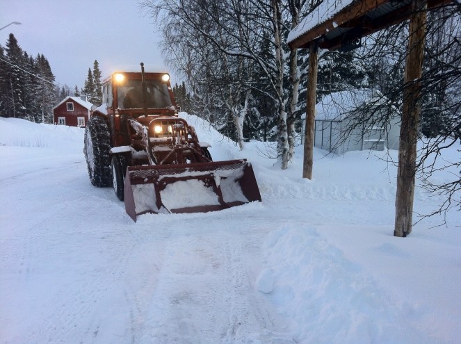 Snöskottning juldagen 2011